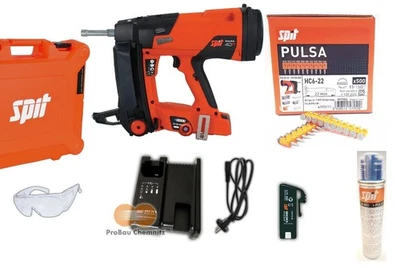 Cloueur SPIT PULSA 40P + ACTION avec 500 ongles HC 6-22 + Gas Pulsa 800 - Photo 1/4