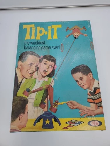 Vintage 1965 Ideal Toys Tip-It Game The Wackiest Balancing Game Ever