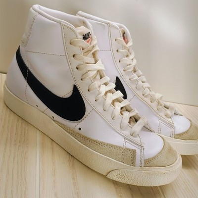 Nike GS Blazer Mid '77 White Black Boys Size 7 DA4086-100 Old School Basketball