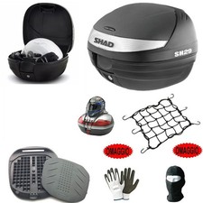 PER BMW R 80 GS   BAULETTO SHAD 29LT+PIASTRA+RETE 1 CASCO,BAULE