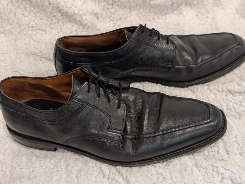 Allen Edmonds Shoes Mens Size 10.5 Black Jackson Leather Lace Up Dress Derby