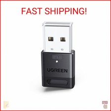 UGREEN USB Bluetooth Adapter for PC, Bluetooth 6.0 Dongle Receiver EDR BLE, Pl