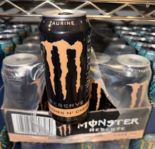Monster Energy Reserve Peaches N' Creme 16 Fl Oz Cans Case (24 Pack)