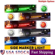 12v 34 Marker Lights Led Truck Trailer Round Side Bullet Light Amber Red Lamps 12v 34 Marker Lights Led Truck Trailer Round Side Bullet Light Amber Red Lamps