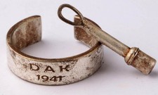 Bague Corps Africain DAK Afrika Korps 1941 Force Expéditionnaire Campai Afrique du Nord
