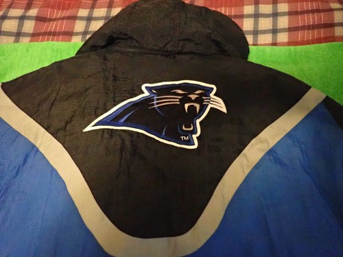 Vintage Apex One Carolina Panthers heavy coat Size L PLEASE READ - Picture 5 of 24