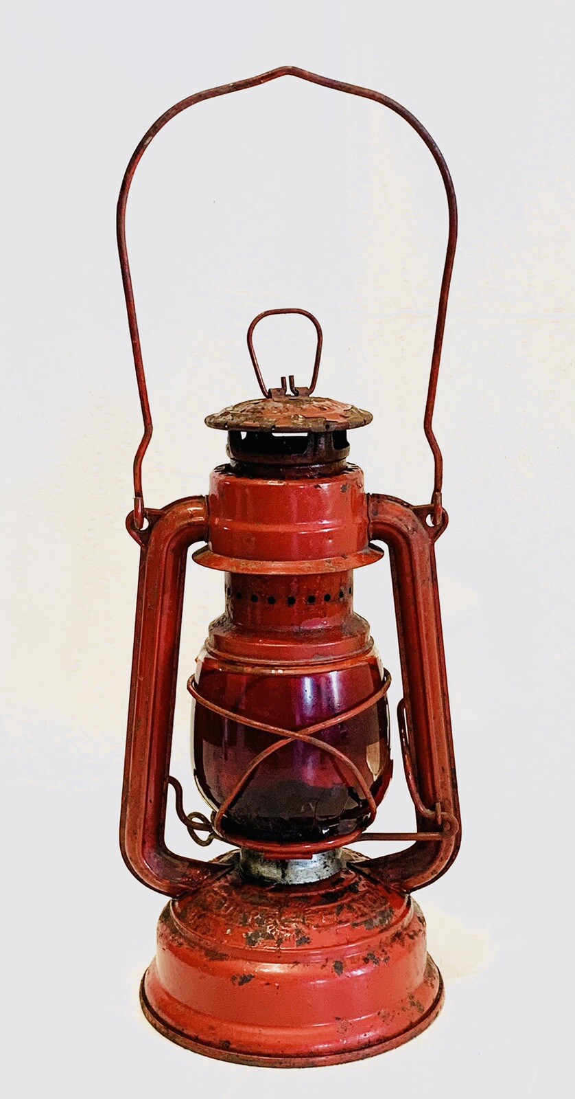 VTG FEUERHAND RED LANTERN RED GLOBE West Germany BABY SPECIAL No.276 NIER PATENT