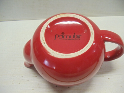 Primula 24oz Ceramic Teapot with Stainless Loose Leaf Tea Infuser Red NEW ? - Picture 3 of 4