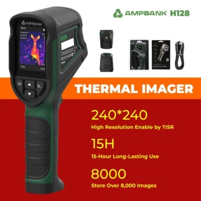 2026NEW! AMPBANK H128 Infrared Thermal Imager Handheld Thermal Camera 240*240 IR