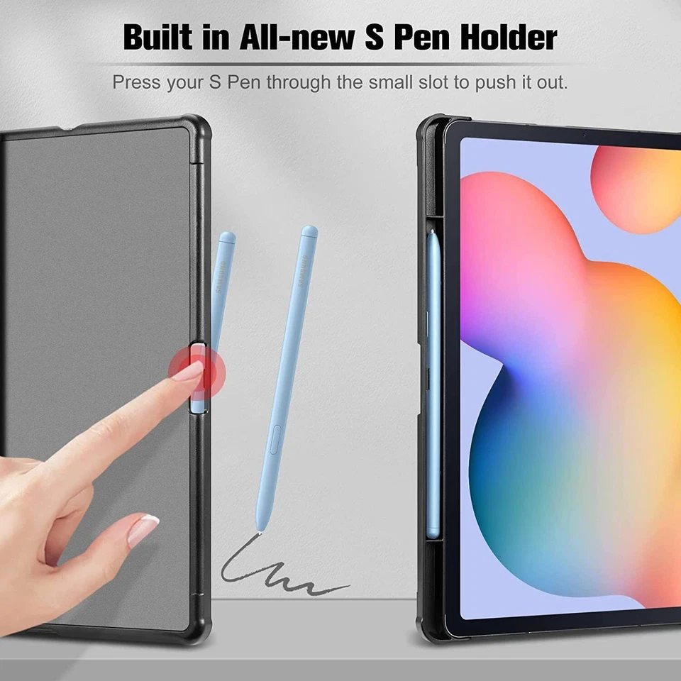 Funda para Samsung Galaxy Tab S6 Lite (2024/2022/2020) Portafolio Funda con Bolsillo Foto 3 de 4