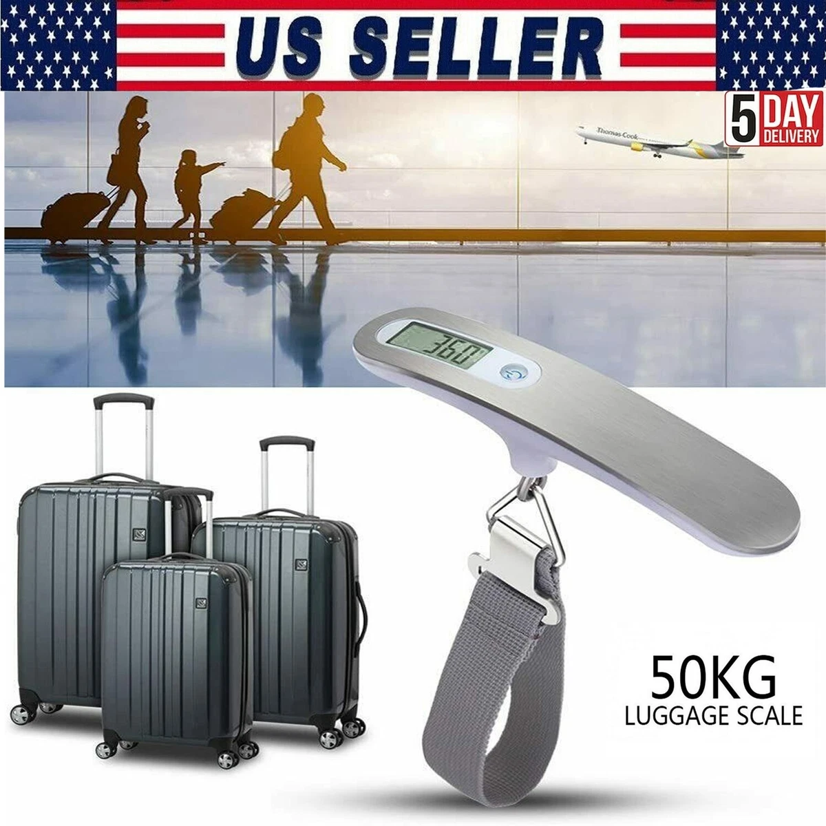 Portable Digital 50KG Capacity Luggage Scale