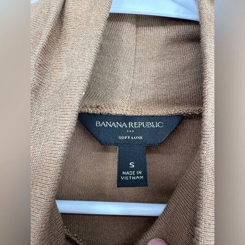 Banana Republic | Suéter de cuello alto suave camel pequeño S para mujer - Imagen 5 de 6
