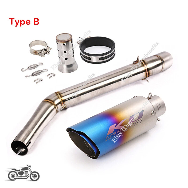 Silenciador de tubo de enlace de escape medio 51 mm para CF-Moto NK650 NK400 MT650 MT400 Foto 4 de 4