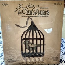 SIZZIX BigZ DIE CAGED BIRD Tim Holtz ALTERATIONS 656634 Retired
