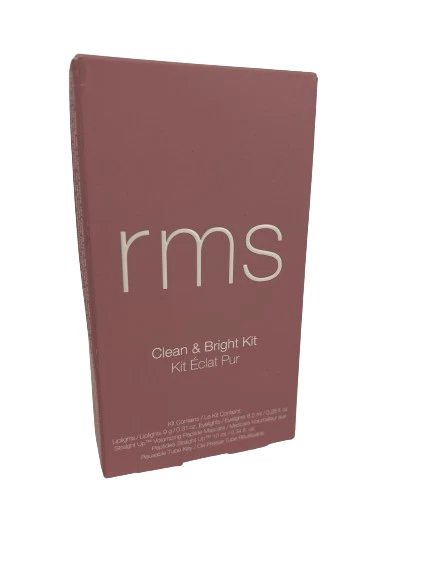RMS Beauty Clean & Bright Lip Gloss Eye Shadow Mascara & Tube Key Makeup Kit