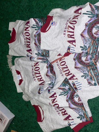 90s Youth Vintage Sedona AZ Arizona Cactus Desert Graphic Children Shirt Tee L L - Picture 11 of 11