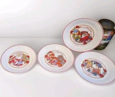 Vintage Christmas Corelle Plates 4 Table Decor 1990s 20th Anniversary  Signed 