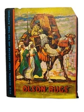 1931 OLSON RUGS Color Sales Catalog + Envelope & Freight Tag *See Description*