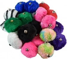 Roller Skate Pom Poms with Bell - Variety of Colors - Sold As A Pair