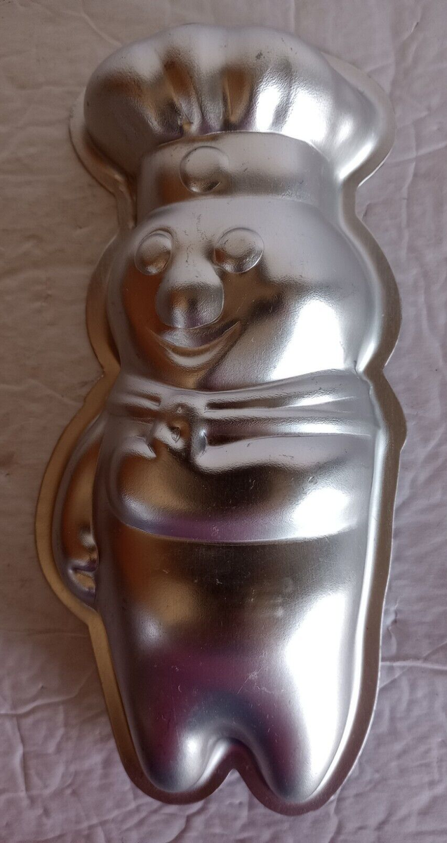 Pillsbury Doughboy Poppin' Fresh Mini Cake Pan / Gelatin Mold 1975