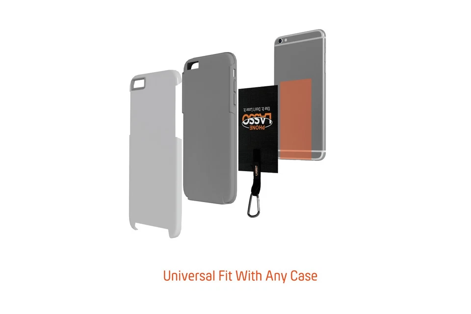 Universal Smartphone Grip Patch With Wrist and Neck Lanyards New - Image 3 of 4