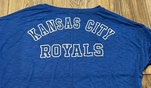 Brand New Womens Kansas City Royals New Era Cute Tie Front Logo Shirt Sz Medium - Picture 5 of 5