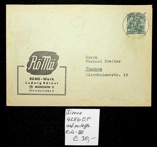 Cassetta delle lettere Bizone da sfogliare! Ricevute varie a scelta! Nuovo 30.06 - Foto 470 di 508