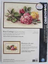 Dimensions Rose Cuttings Cross Stitch Pattern Kit 13720