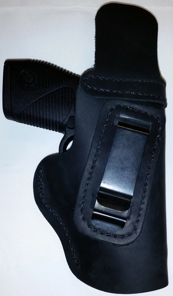 LT BLACK CUSTOM OWB Leather Holster YOUR CHOICE:rh,lh-laser-slide-cant-belt-mag+ - Image 2 of 4