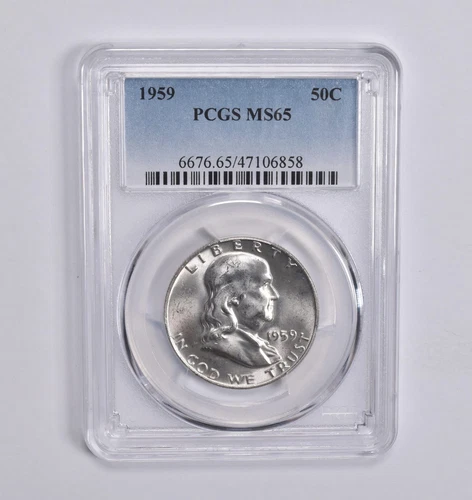 MS65 1959 Franklin Half Dollar PCGS Blue Label