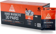 10-Hour Resealable Hand Warmers, 30 Pairs for Outdoor Heat