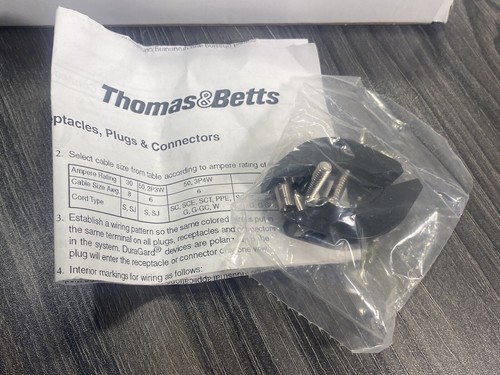 T&B Russellstoll DuraGard 9P54U2T/1100 Male 50 Amp 250V 3P 4W Pin & Sleeve - Picture 10 of 10