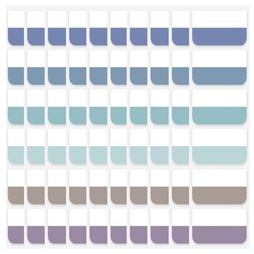 Repositionable Index Tabs Book Tabs Flags Adhesive Page Markers in 3 Size - Picture 15 of 15