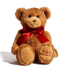 FAO Schwarz Golden Brown Teddy Bear 10" Stuffed Animal