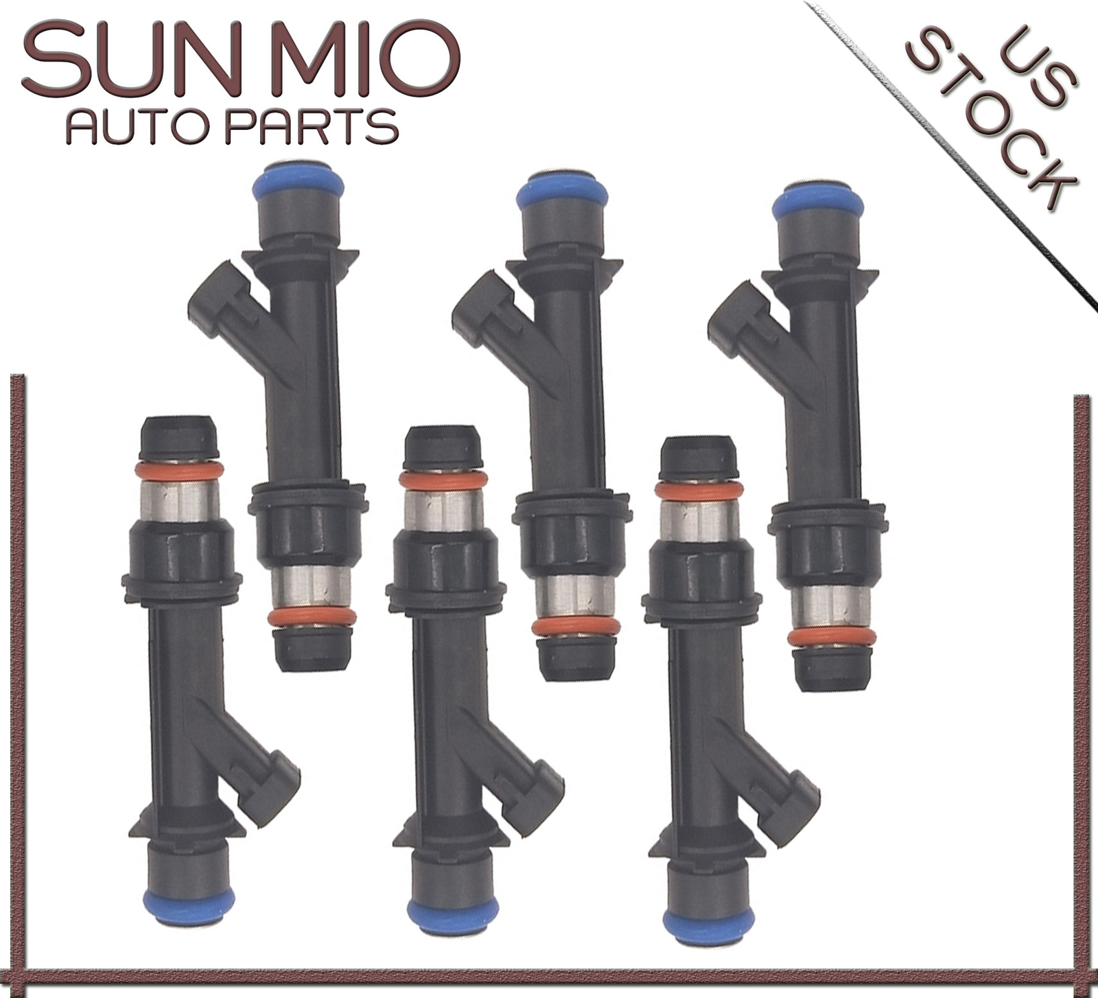 25313185 6Pcs Fuel Injectors For Chevrolet Trailblazer GMC Envoy 2002
