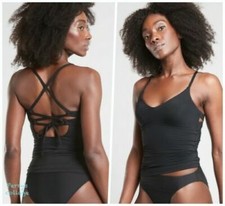 Athleta Black D-DD Triangle Tankini Top-NWT-Size ST