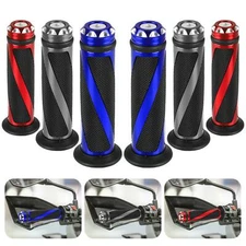 Motorcycle 7/8" Hand Grips Handle Bar Gel Fit For Honda Suzuki Yamaha Kawasaki