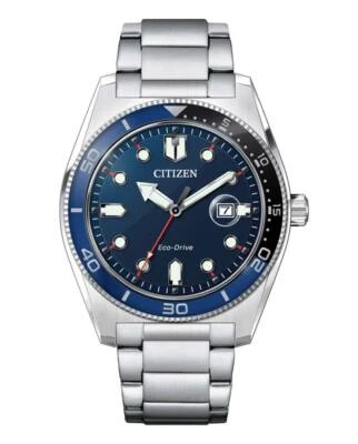 Citizen AW1761-89L Eco-Drive Solar Herrenuhr 100m Dunkelblau Ø43mm - Bild 1 von 2