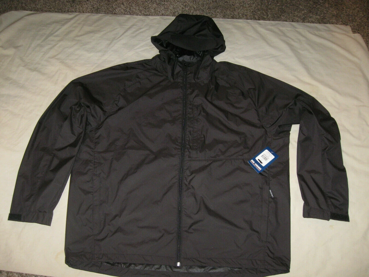 Reel Legends Rain Jacket New W/Tags Men's 2XL Lightweight Black Fishing  Outdoors