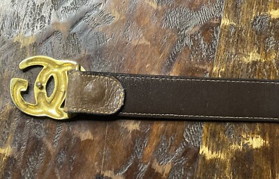 Vintage Authentic Gucci Interlocking GG Gold Tone Buckle  display picture 1