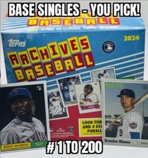 2024 Topps Archives Base Singles You Pick Complete Your Set # 1 - 200