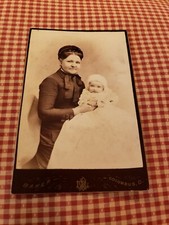Beautiful Cabinet Card of Mother and Child 