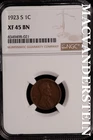 1923-S Lincoln Wheat Cent - NGC XF 45 BN - Scarce  No Reserve  #SLH50