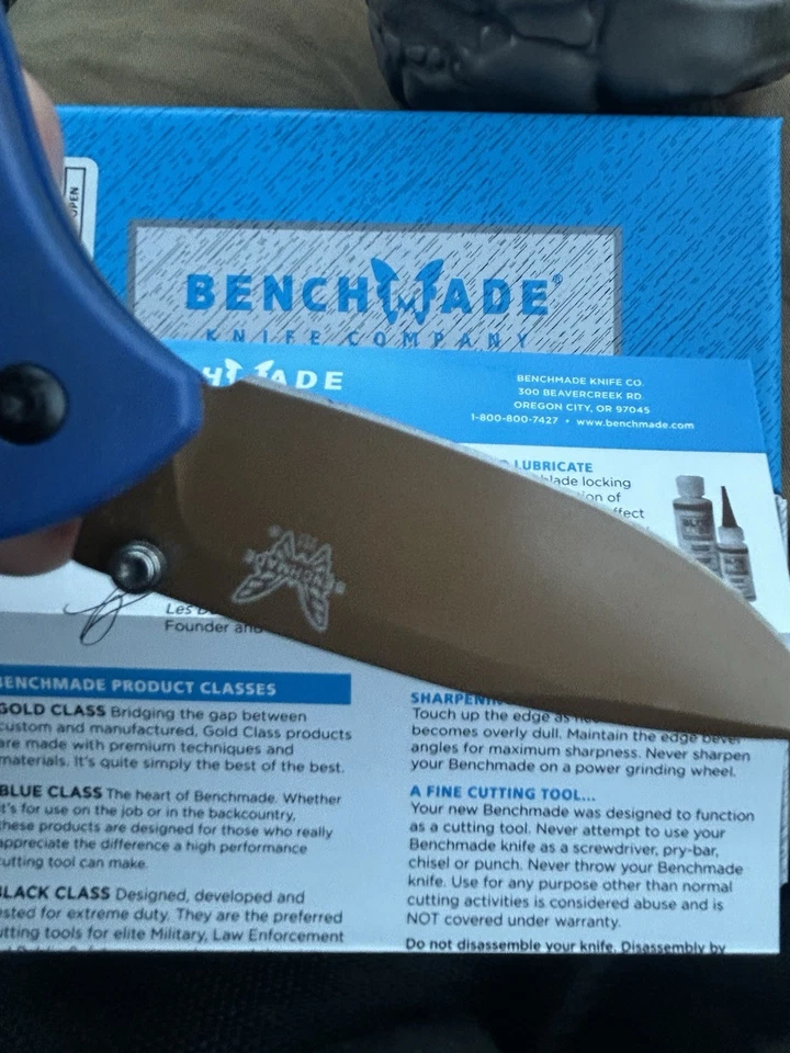 Nuevo Cuchillo Barrage 583SBK Hecho en Banco Negro Hoja Dentada Tanto 154CM NUEVO EN CAJA Foto 4 de 4