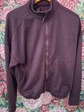 Kyodan Black Zip Up Jacket Woman's Size Medium Exercise Workout Activewear Yoga