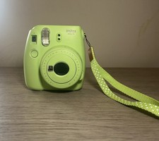Fujifilm Instax Mini 9 Instant Film Camera Green Tested Working w/ Strap