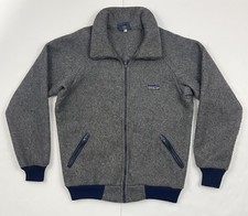 Vintage 70s Early Patagonia Fleece Jacket Deep Pile Full Zip Pockets  31011 M