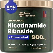 Nicotinamide Riboside 900mg - Anti-aging NAD Supplement, Focus, Memory Booster