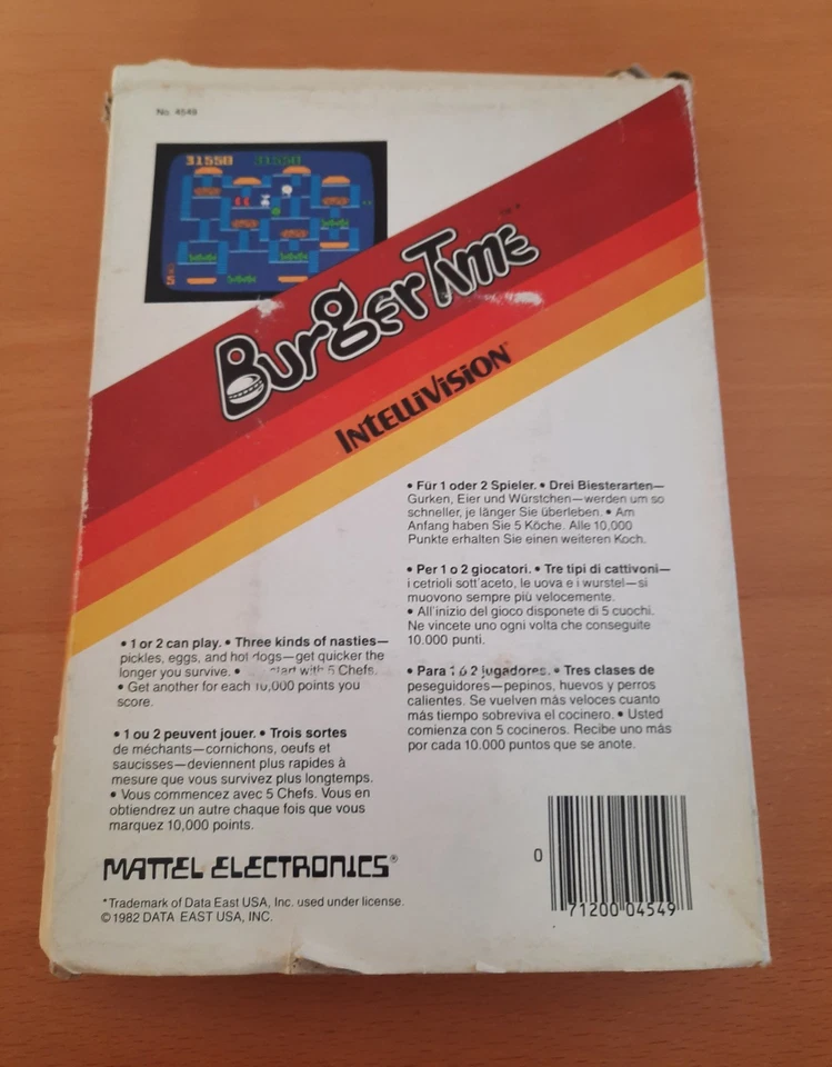 Burgertime + Donkey Kong for Intellivision -Complete in box - Tested and working - Immagine 2 di 4