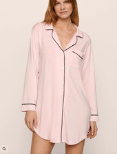Eberjey Gisele Tencel Modal Sleepshirt Sorbet Pink/Black Size XL